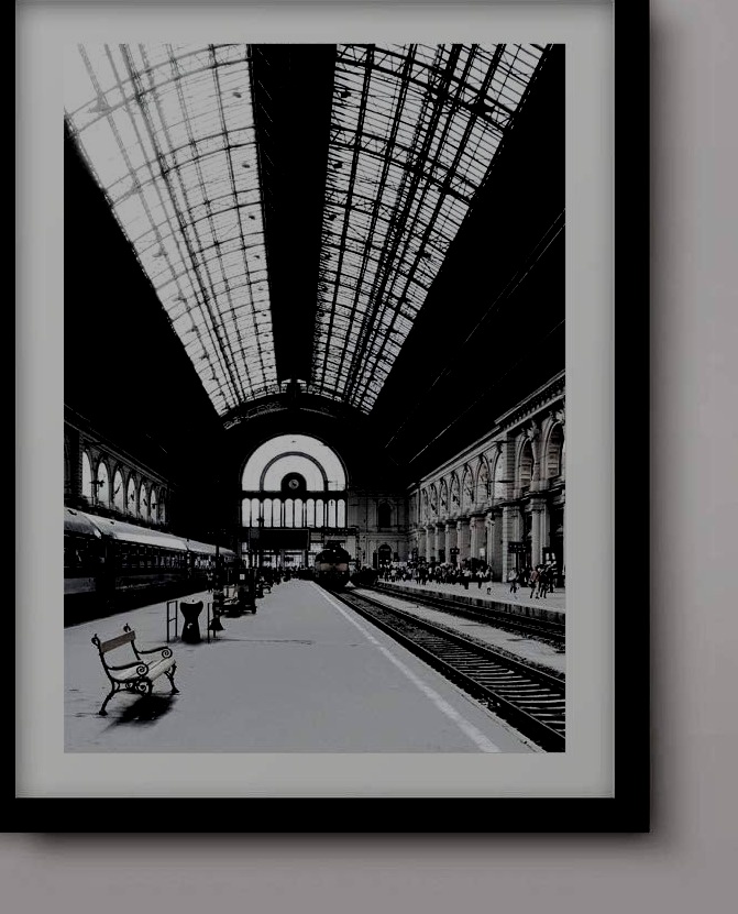 Karachi Main Station B&W Canon S21