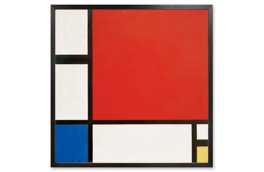 Composition in Red Blue and Yellow